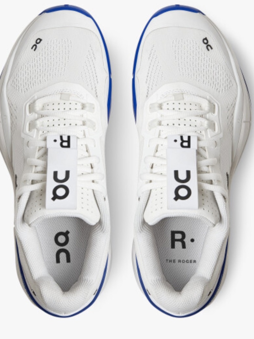 Used Women's On THE ROGER Pro White Indigo sneakers Tennis Shoes